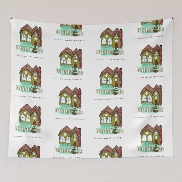 Item preview, Pheobe Bridgers Haunted House with a Picket Fence designed and sold by awthanksbuddy.