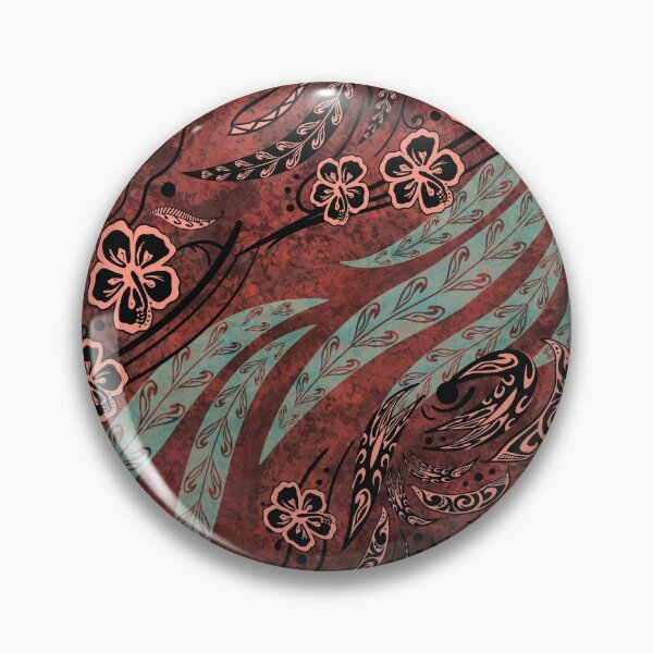 Item preview, Mauna Loa Lava Red Hawaiian Tribal Watercolor Splash designed and sold by sunnthreads.