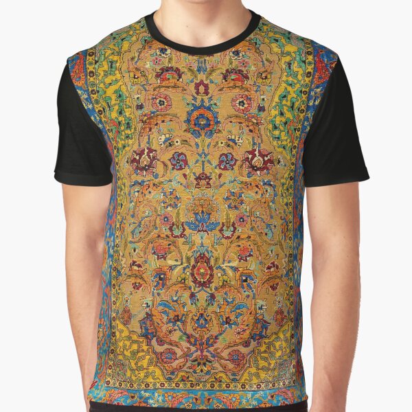 Item preview, Hereke Vintage Persian Silk Rug Print designed and sold by Vicky Brago-Mitchell®.
