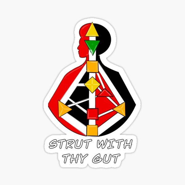 Strut with thy Gut: Yin Generator series Sticker