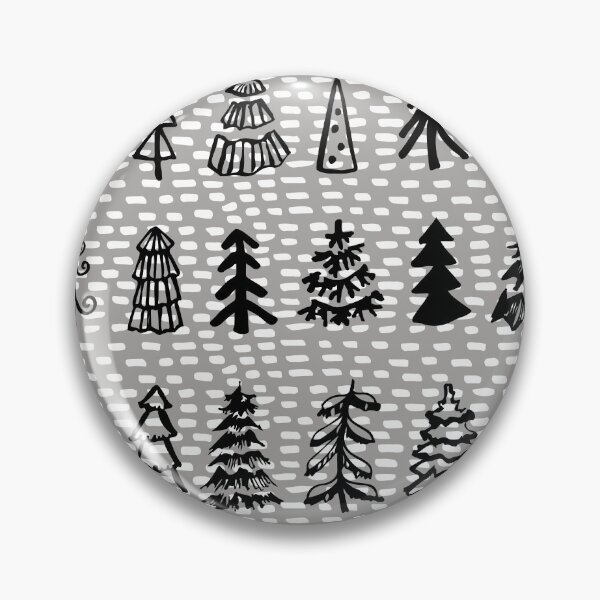 Item preview, Abstract graphic doodle pattern with christmas trees designed and sold by Anna  Yudina.