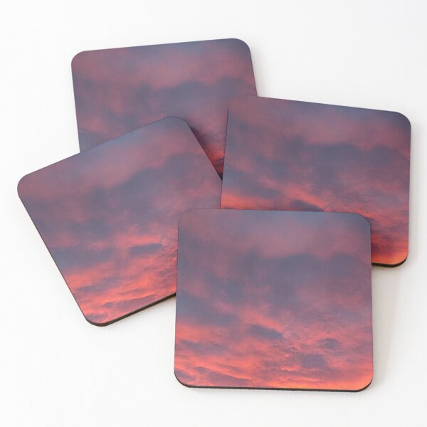 Item preview, Mauve Purple and Orangey Pink Cool Pastel Ombré Sunrise illuminating the Clouds in the Morning Sky designed and sold by PrettyLittlePic.