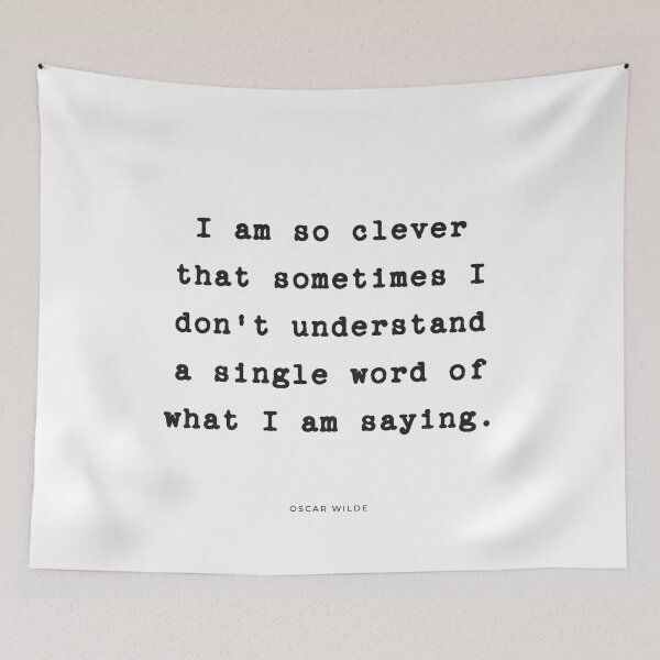 Item preview, So Clever | Quote designed and sold by Wallpacas.