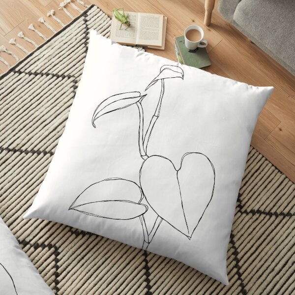Tropical Leaves Floor Pillow