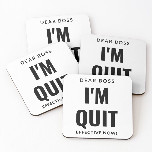 Item preview, Dear Boss I'm Quit Effective Now! designed and sold by Nadisth.