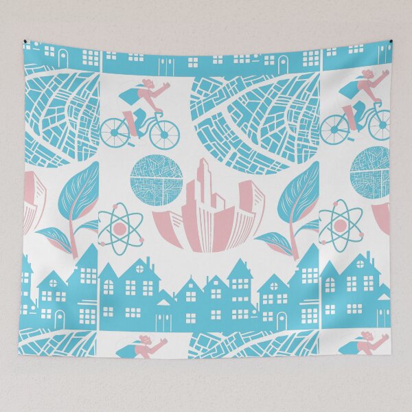 Item preview, Artisctic pattern  of Momuments & buildings | Urban planner gift designed and sold by chi vana.