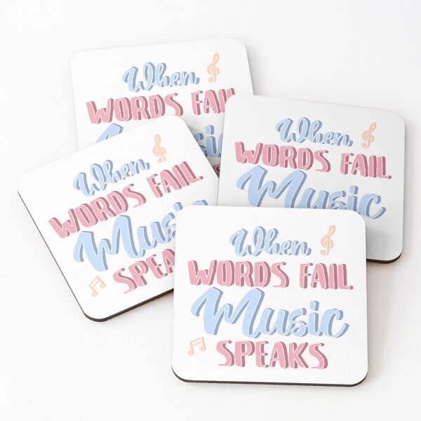 Item preview, when words fail music speaks designed and sold by MeIanie.