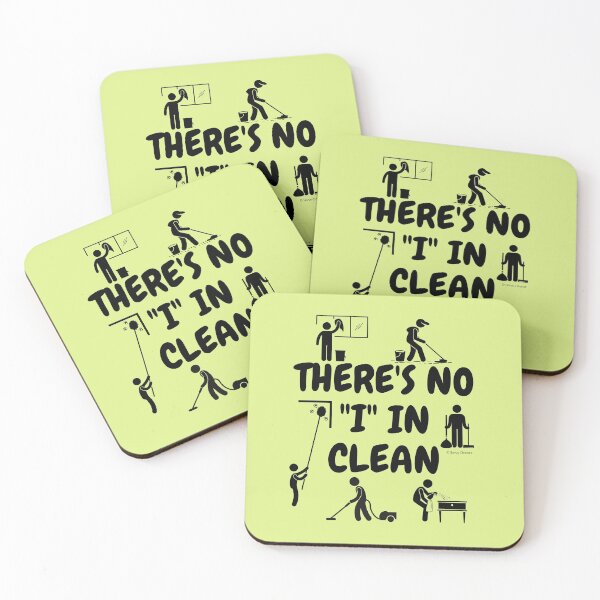 Item preview, No I In Clean Fun Housekeeping Humor With Cleaning Supplies designed and sold by SavvyCleaner.