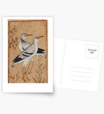 A pair of lapwings, Persia, Safavid, 17th century Postcards