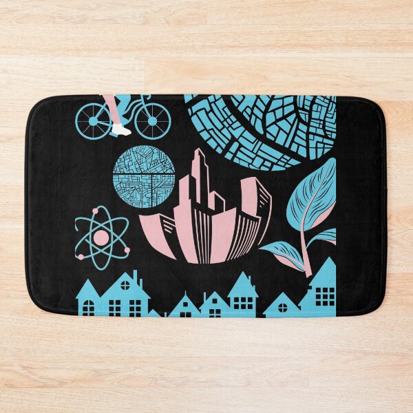 Item preview, Black Artisctic pattern  of Momuments & buildings | Urban planner gift designed and sold by chi vana.
