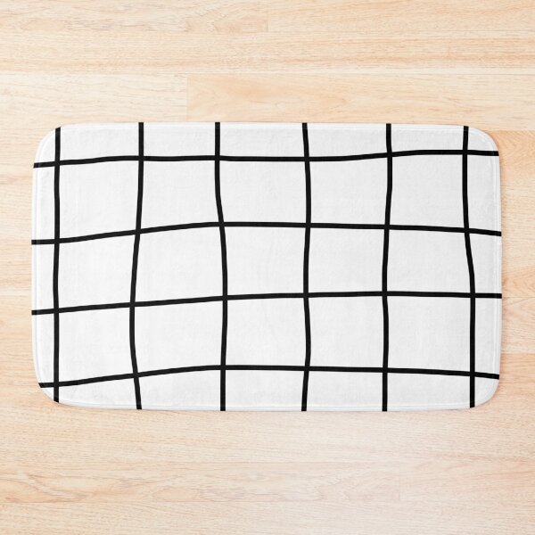 Item preview, Large Hand Drawn Grid (black/white) designed and sold by Design Minds Boutique.