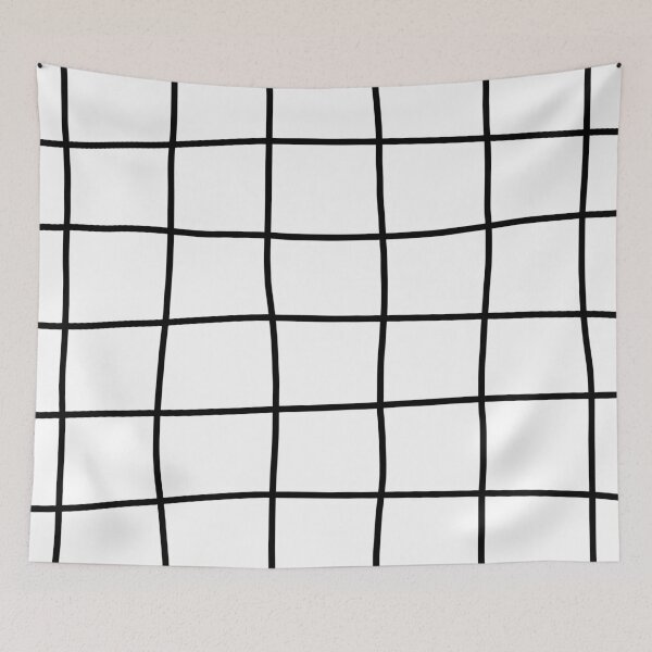 Item preview, Large Hand Drawn Grid (black/white) designed and sold by Design Minds Boutique.