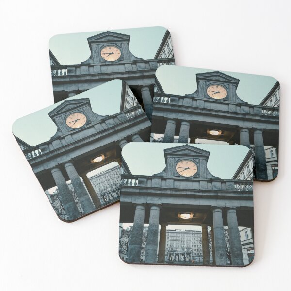 Item preview, cold Frankfurter Allee Berlin Old clock on pillars designed and sold by Nickibeutel.