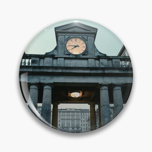 Item preview, cold Frankfurter Allee Berlin Old clock on pillars designed and sold by Nickibeutel.