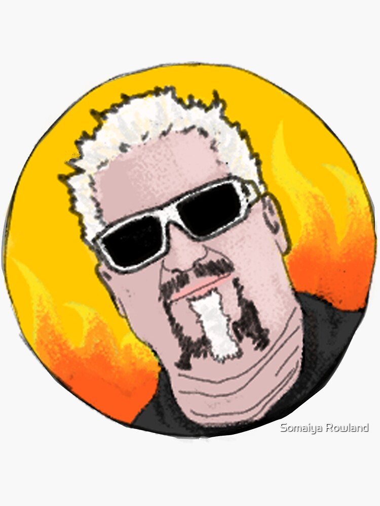 "Guy Fieri Flavor Town Sticker" Sticker for Sale by somaiya Redbubble