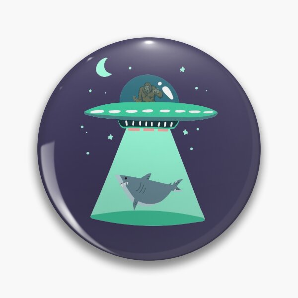 Artikelvorschau, Bigfoot UFO Megalodon Riesenhai Lustiges Alien-Entführungsgeschenk entworfen und verkauft von trendo.