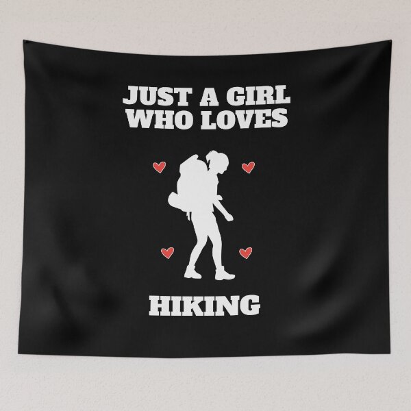 Item preview, Just A Girl Who Loves Hiking Backpacking designed and sold by Salvadax.