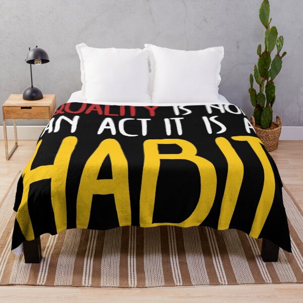 Item preview, Quality Is Not An Act It Is A Habit designed and sold by n0madd.