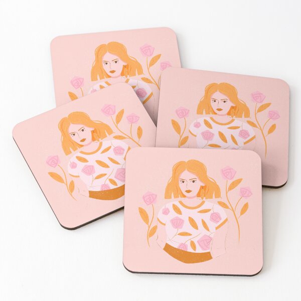 Item preview, Girl with flowers designed and sold by truffleivy.