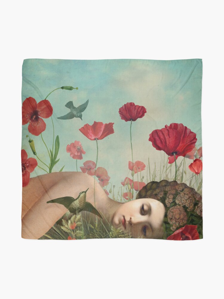 Alternate view of In the Poppy Field Scarf
