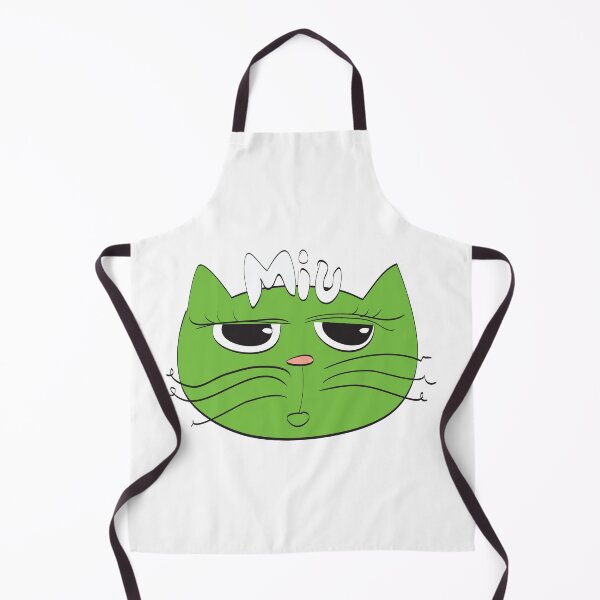 Item preview, Cute green cat Miu designed and sold by Stehler.