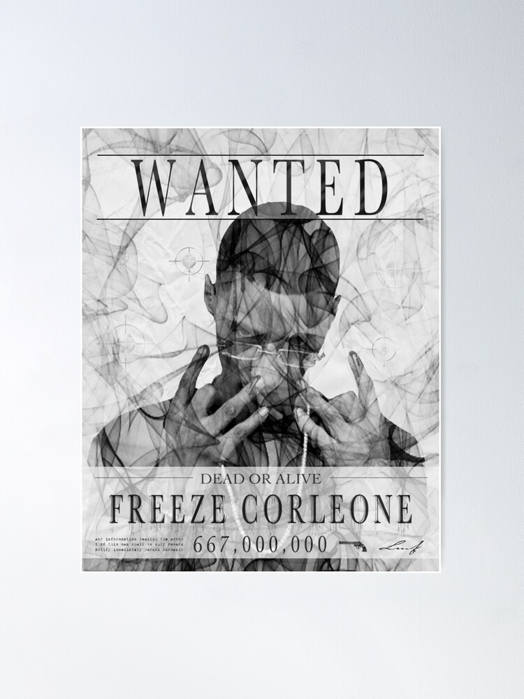 Affiche portrait de Freeze Corleone illustration -  France