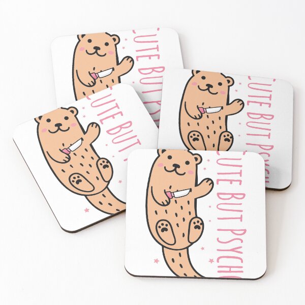 Item preview, Sweet But Psycho - Otter With Knife designed and sold by Shirtey.