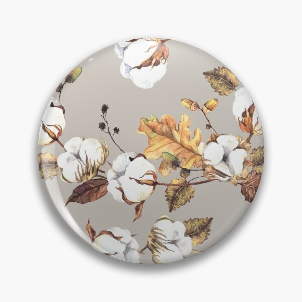 Item preview, Gentle watercolor seamless with cotton flowers designed and sold by Anna  Yudina.