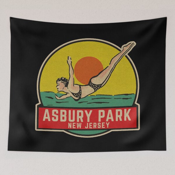 Item preview, Vintage Asbury Park Travel Decal  designed and sold by fearcity.