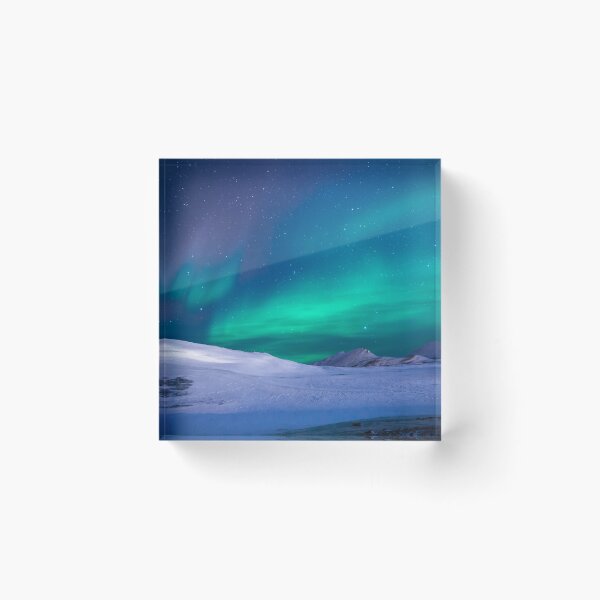 Item preview, Aurora Borealis over glacier  designed and sold by newtree.