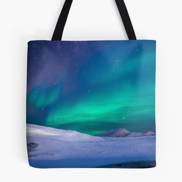 Artikelvorschau, Aurora Borealis über dem Gletscher entworfen und verkauft von newtree.