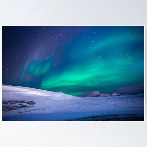 Artikelvorschau, Aurora Borealis über dem Gletscher entworfen und verkauft von newtree.