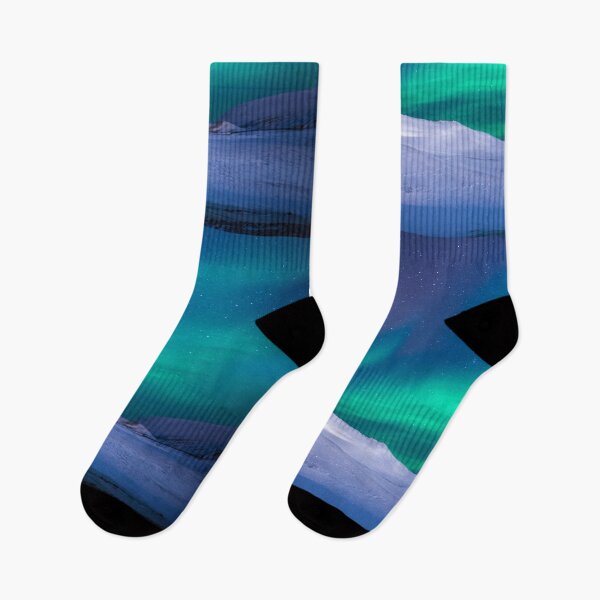 Item preview, Aurora Borealis over glacier  designed and sold by newtree.