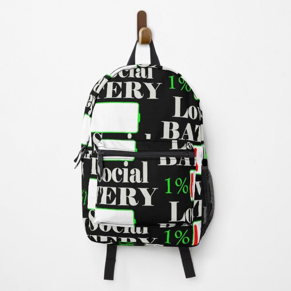 Item preview, LOW SOCIAL BATTERY (GREEN) designed and sold by Antisocial Creatives.
