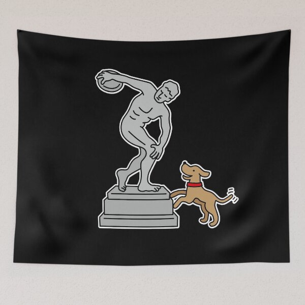 Item preview, Come on Throw it funny dog K9 frisbee discus throw designed and sold by LaundryFactory.