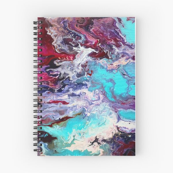 Item preview, Acrylic pouring blue purple designed and sold by Lynnrts.