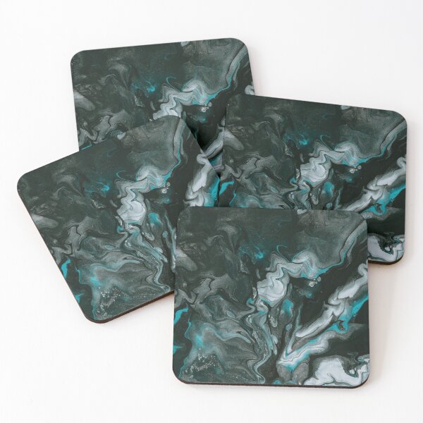 Item preview, Black and White abstract fluid painting designed and sold by banothsonu.