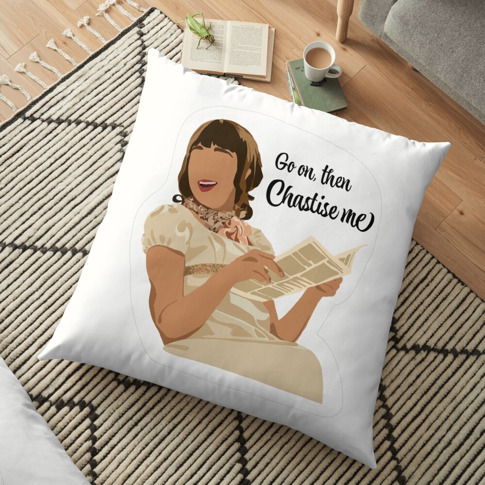 Go on, then. Chastise me Floor Pillow