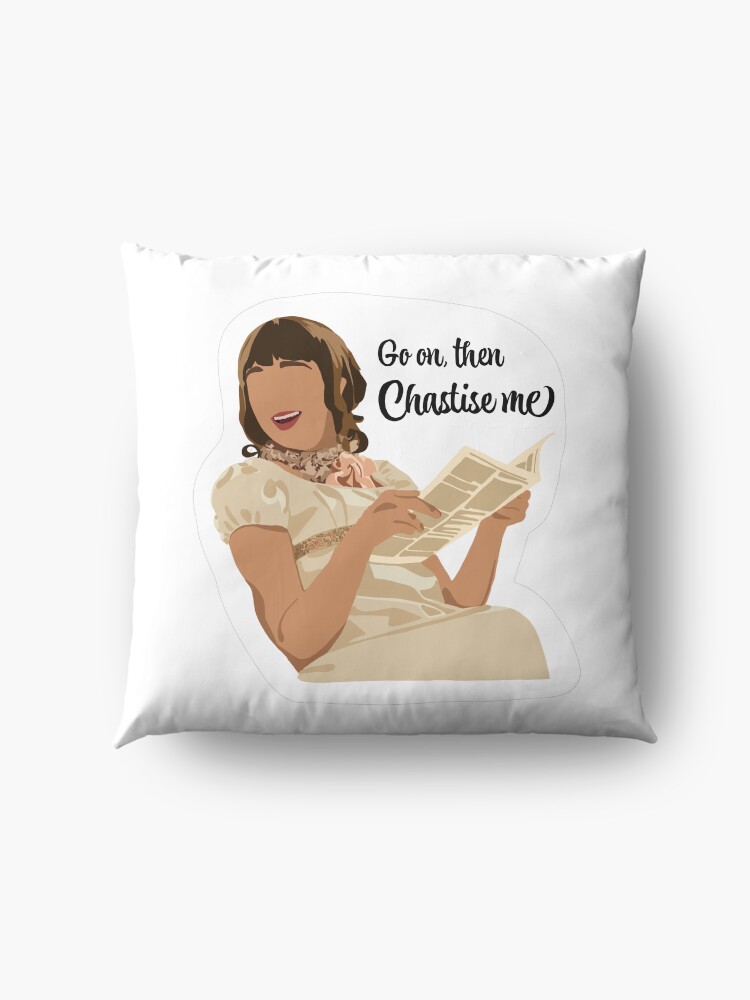Alternate view of Go on, then. Chastise me Floor Pillow