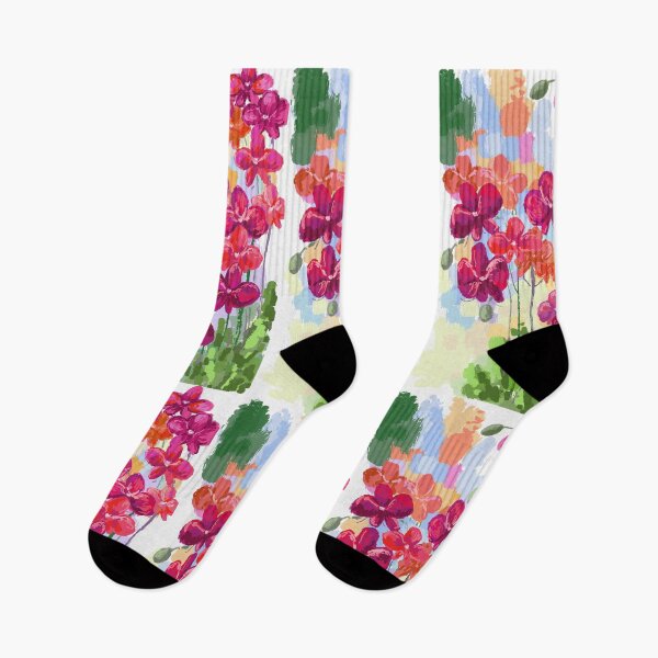 Item preview, Digital hand drawn illustration of orchid flowers designed and sold by NinaJayasinghe.