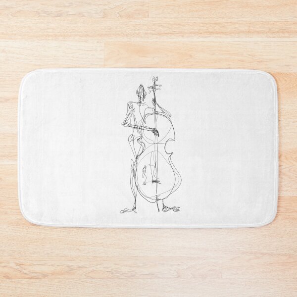 Item preview, Contrabass, contrabass player, musician, jazz designed and sold by ParastooPakzad.
