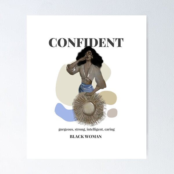 Item preview, African American Woman Empowerment- CONFIDENT designed and sold by StefsDesign.
