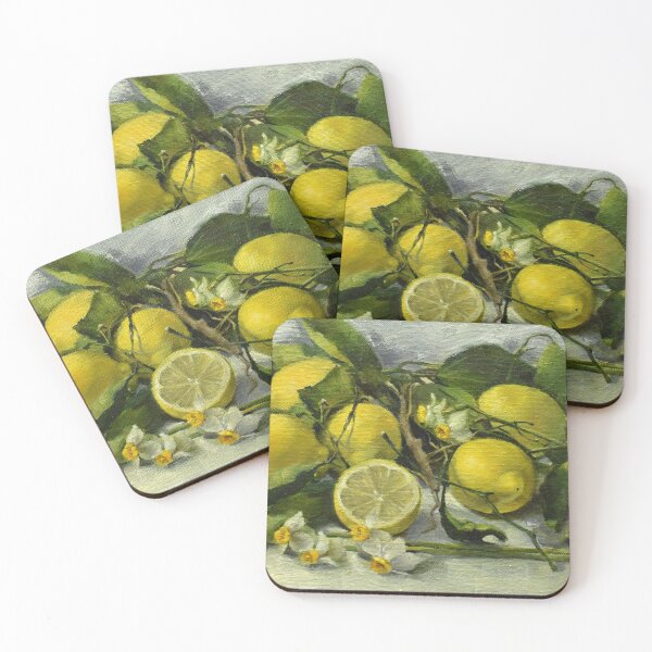 Item preview, Lemons, leaves and daffodil flower. Still life IX designed and sold by Kabira77.