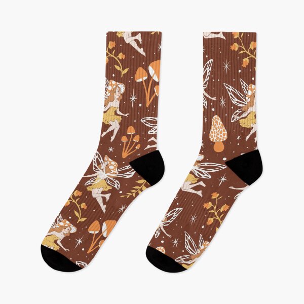Item preview,  Mushroom Fairies on Russet designed and sold by Paisley Yazel.