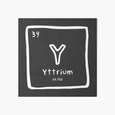 Element 39: Yttrium Art Board Print