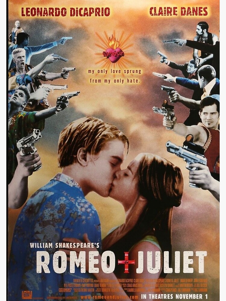 Romeo And Juliet Movie Poster Spiral Notebook For Sale By Invidiam Redbubble