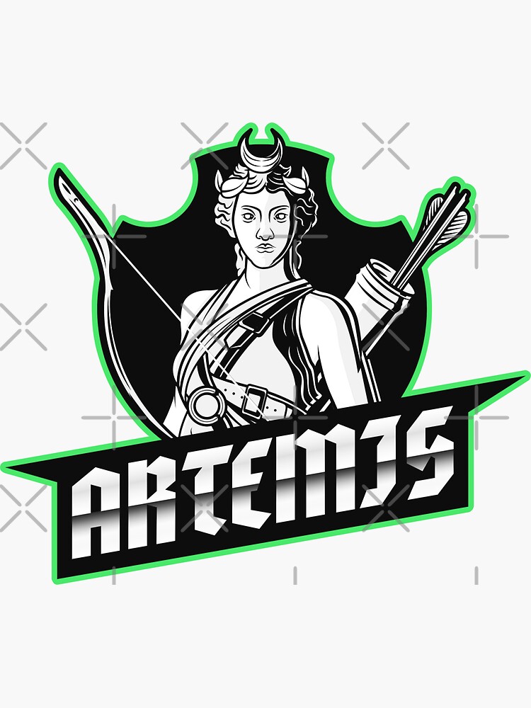 artemis Sticker by Mirksaz-designs