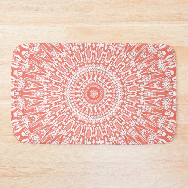 Item preview, Radiant Coral Mandala designed and sold by Kelly Dietrich Mandala & Fractal Art.
