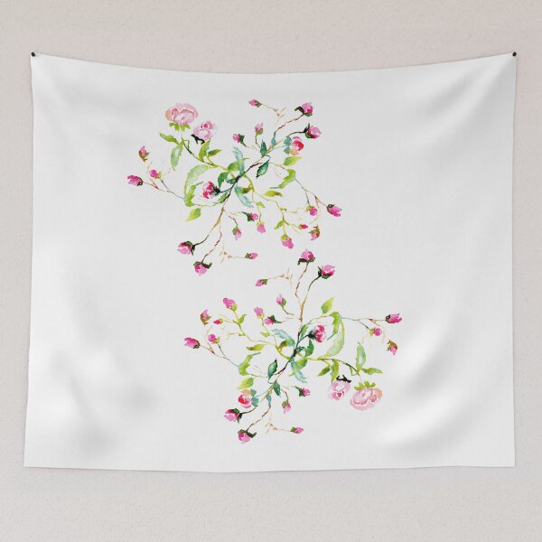 Item preview, Shabby roses original painting designed and sold by BeeTartprints.