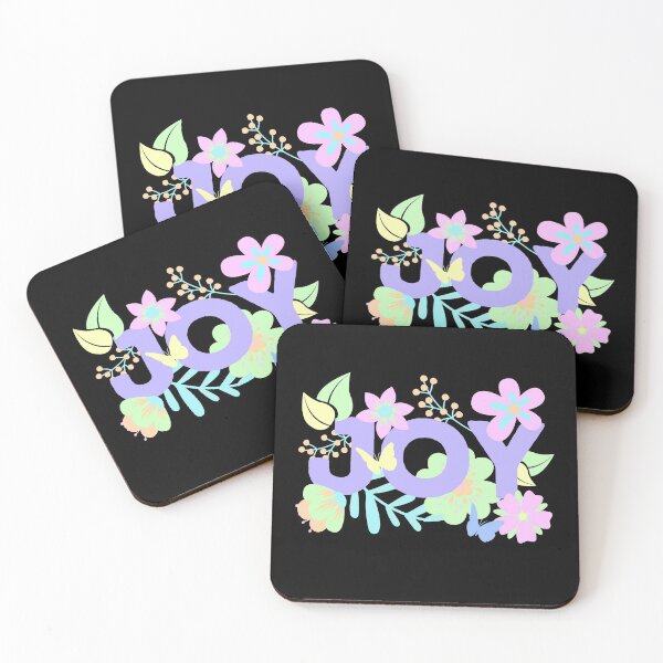Item preview, Joy Floral Spring Design with Butterflies and Leaves in Bright Spring Colors designed and sold by InkItStudio.